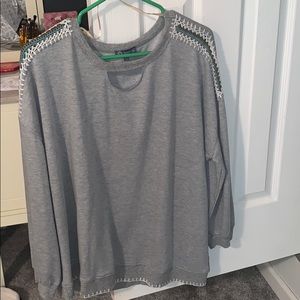 Gray Long sleeve top